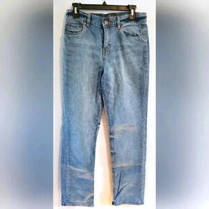 Lucky Brand Classic Straight High Rise Meduim Light Wash Jeans 42d65010-89 Sz 20